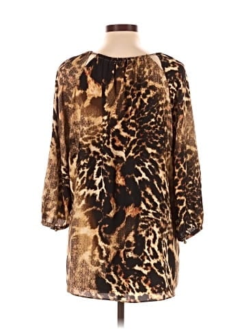 Black Label by Chico's 3/4 Sleeve Blouse (view 2)