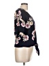 LUQ 100% Rayon Black Short Sleeve Blouse Size L - photo 4