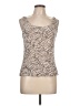 Alex Evenings Print Tan Sleeveless Top Size L - photo 1