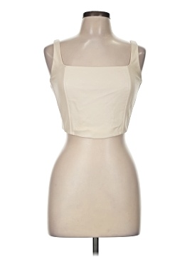 Beige Botany Sleeveless Top