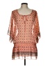 MICHAEL Michael Kors 100% Polyester Orange 3/4 Sleeve Blouse Size L - photo 1