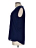 Stella Luce Blue Sleeveless Blouse Size L - photo 5