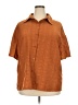Shein Curve Brown 3/4 Sleeve Blouse Size 2X - photo 1