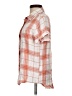 Mountain Khakis 100% Rayon Plaid Orange Short Sleeve Blouse Size S - photo 5