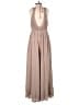 Böhme 100% Rayon Solid Brown Tan Jumpsuit Size XS - photo 2