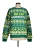 Unbranded 100% Leather Print Green Pullover Sweater Size M - photo 1