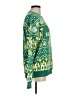 Unbranded 100% Leather Print Green Pullover Sweater Size M - photo 4