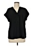 Elie Tahari 100% Polyester Black Short Sleeve Blouse Size M - photo 1