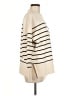 Zara Stripes Ivory Turtleneck Sweater Size M - photo 4