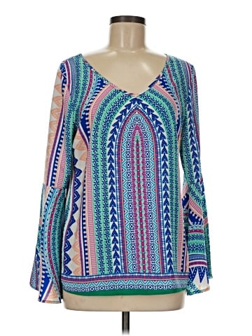 Pink Owl Long Sleeve Blouse (view 1)