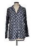 Escapada 100% Rayon Blue Long Sleeve Blouse Size L - photo 1
