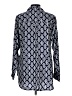 Escapada 100% Rayon Blue Long Sleeve Blouse Size L - photo 2