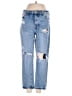 PacSun 100% Cotton Hearts Blue Jeans Size 25 waist - photo 1