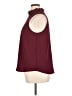 J.Crew 100% Polyester Burgundy Sleeveless Blouse Size XL - photo 5
