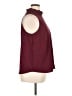 J.Crew 100% Polyester Burgundy Sleeveless Blouse Size XL - photo 4