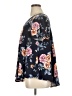 Green Envelope Floral Black Short Sleeve Blouse Size 1X - photo 5