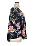 Green Envelope Floral Black Short Sleeve Blouse Size 1X - photo 4