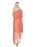 Pearl 100% Polyester Solid Orange Cocktail Dress Size M - photo 4