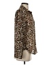 Cloth & Stone 100% Rayon Animal Print Brown Long Sleeve Blouse Size XS - photo 4