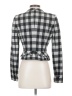 Tracy Reese Checkered-gingham Gray Blazer Size 2 - photo 2