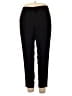 Bisou Bisou Solid Black Casual Pants Size L - photo 1