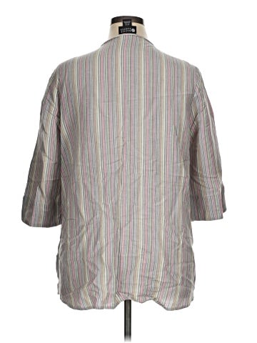Maggie Barnes 3/4 Sleeve Button-Down Shirt (view 2)