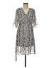 Sienna Sky 100% Polyester Paisley Gray Casual Dress Size M - photo 1