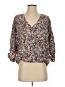 Lovestitch 100% Polyester Tan 3/4 Sleeve Blouse Size S - photo 1