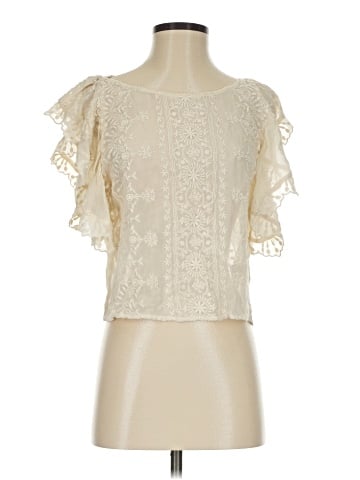 LoveShackFancy Short Sleeve Blouse (view 1)