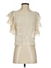 LoveShackFancy 100% Viscose Ivory Short Sleeve Blouse Size S - photo 1