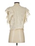 LoveShackFancy 100% Viscose Ivory Short Sleeve Blouse Size S - photo 2