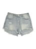Le Lis 100% Cotton Blue Denim Shorts Size M - photo 1