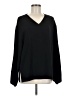 T Tahari 100% Polyester Black Long Sleeve Blouse Size M - photo 1