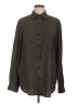 Claiborne Polka Dots Brown Long Sleeve Button-Down Shirt Size L - photo 1