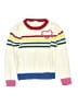 Harper Canyon 100% Cotton Hearts Ivory Pullover Sweater Size 4 - photo 1