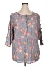Fred David Gray 3/4 Sleeve Blouse Size 1X - photo 1