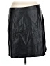 Old Navy 100% Polyester Black Faux Leather Skirt Size L - photo 2