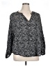 Old Navy Gray Long Sleeve Blouse Size XL - photo 1