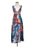 FARM Rio 100% Viscose Paisley Blue Casual Dress Size S - photo 1