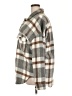 Unbranded 100% Polyester Plaid Gray Coat Size 2X - photo 5