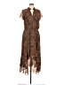 1.State 100% Polyester Animal Print Brown Casual Dress Size M - photo 1