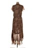 1.State 100% Polyester Animal Print Brown Casual Dress Size M - photo 2