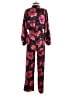 Warm 100% Silk Pink Purple Jumpsuit Size 4 (2) - photo 2