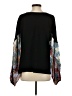 Kye Mi 100% Rayon Black Long Sleeve Blouse Size S - photo 2