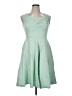 Assorted Brands Solid Green Cocktail Dress Size XL - photo 1