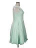 Assorted Brands Solid Green Cocktail Dress Size XL - photo 4
