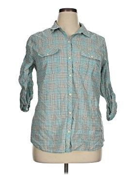 Eddie Bauer 3/4 Sleeve Button Down Shirt