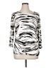 JM Collection Silver 3/4 Sleeve Top Size XL - photo 1
