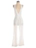 Assorted Brands 100% Polyester Solid Ivory Jumpsuit Size 4 - photo 1