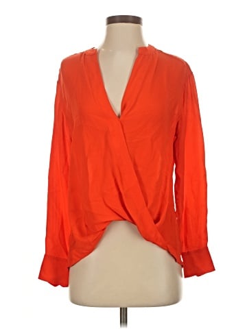 A.L.C. Long Sleeve Silk Top (view 1)